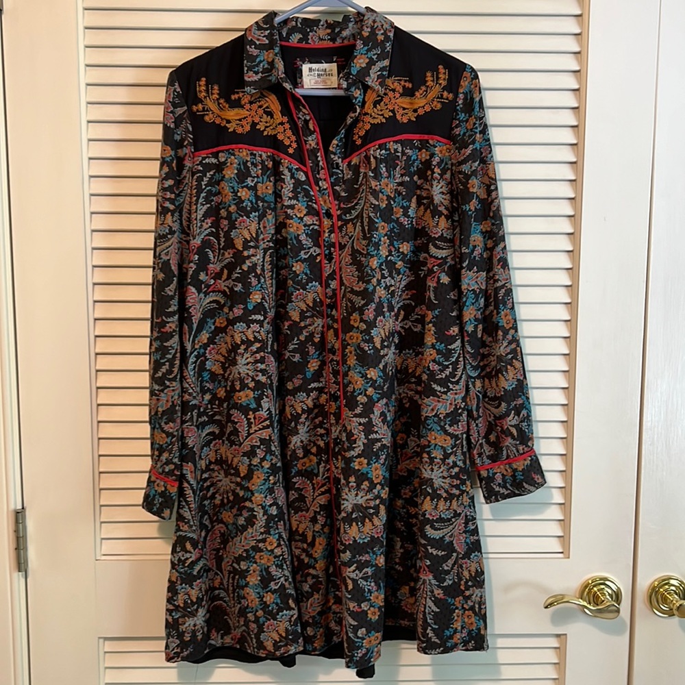 Shirt dress purchased from Anthropologie.